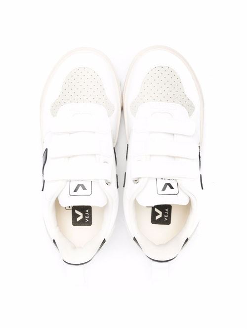 Sneakers bambino tre strappi bianco blu Veja Kids | CV0702565CX